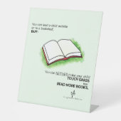 Führen Sie ein Kind im Freien oder in eine virtuel Sockelschild (Vorderseite)