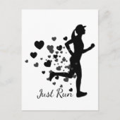 Führen Sie einfach das Marathon Racing Individuell Postkarte (Vorderseite)