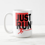 Führen Sie einfach das Marathon Runner Track Race- Kaffeetasse (Links)