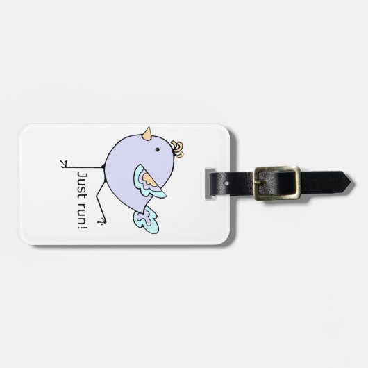 Führen Sie einfach ein Motivierend Zitat aus, um e Gepäckanhänger (Vorderseite horizontal)