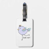 Führen Sie einfach ein Motivierend Zitat aus, um e Gepäckanhänger (Rückseite vertikal)