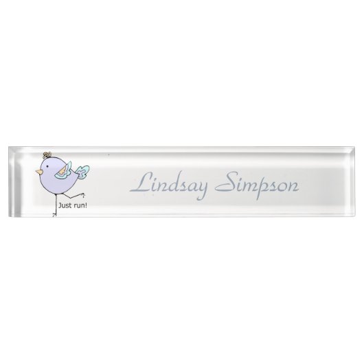 Führen Sie einfach ein Motivierend Zitat aus, um e Namensplakette (Vorderseite)