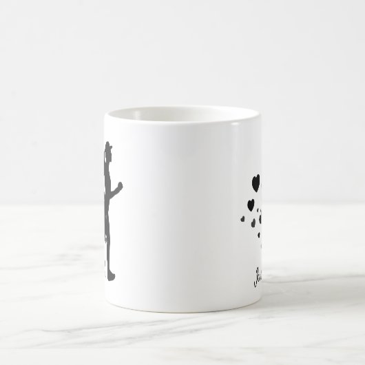 Führen Sie einfach Spaß-Liebe aus und führen Sie H Kaffeetasse (Mittel)