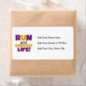 Führen Sie Embrace Life Lila Gelb aus (Insitu)