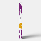 Führen Sie Embrace Life Lila Gelb aus Case-Mate iPhone Hülle (Rückseite / Links)