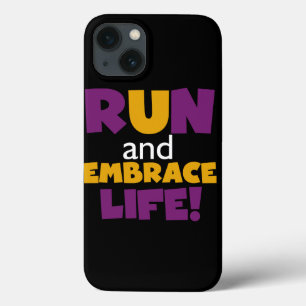 Führen Sie Embrace Life Lila Gelb aus Case-Mate iPhone Hülle