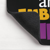 Führen Sie Embrace Life Lila Gelb aus Mousepad (Ecke)