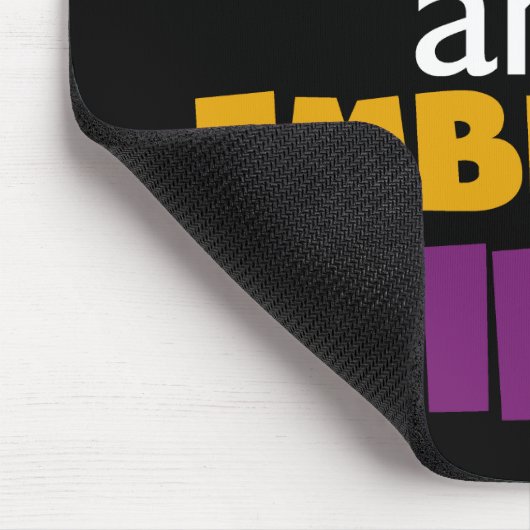 Führen Sie Embrace Life Lila Gelb aus Mousepad (Ecke)