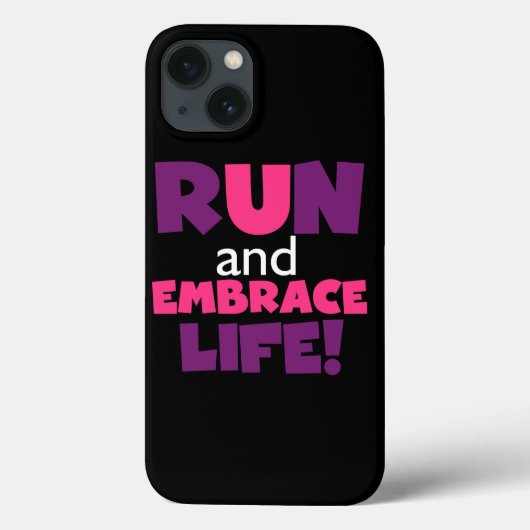 Führen Sie Embrace Life Lila Pink aus Case-Mate iPhone Hülle (Rückseite)