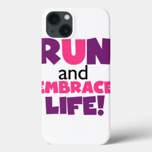Führen Sie Embrace Life Lila Pink aus Case-Mate iPhone Hülle