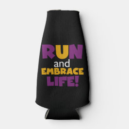 Führen Sie Embrace Life Lila Pink aus Flaschenkühler