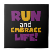 Führen Sie Embrace Life Lila Pink aus Fliese (Vorderseite)