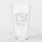 Führen Sie hart, leben Sie einfach Glas (Rückseite)