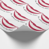 Führen Sie jenes perlige Weiß vor! Geschenkpapier (Ecke)