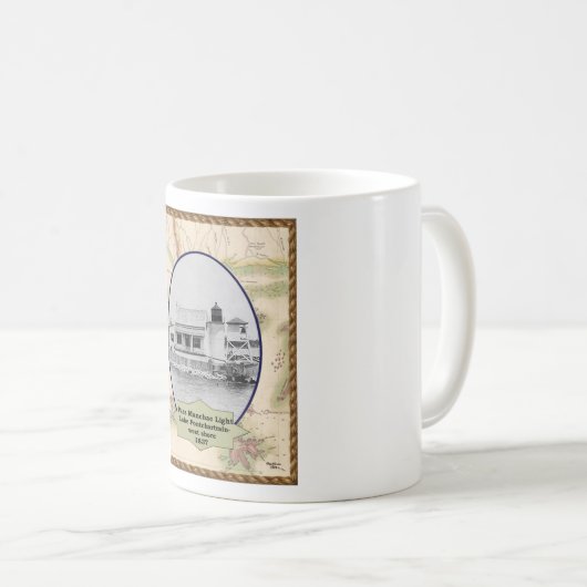 Führen Sie Manchac Leuchtturm-Tasse Kaffeetasse (VorderseiteRechts)