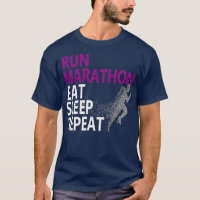 Führen Sie Marathon Eat Sleep Wiederholung Runners