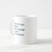 Führen Sie mich nicht in Versuchung Kaffeetasse (Vorderseite Links)