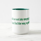Führen Sie mich nicht in Versuchung Tasse (Zentrum)