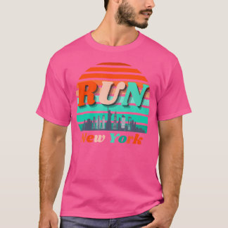 Führen Sie New York Sunrise City Silhouette Celebr T-Shirt