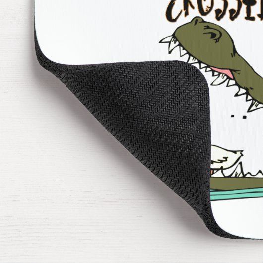 Führen Sie niemals einen Alligator-Spaß-Mausklick Mousepad (Ecke)