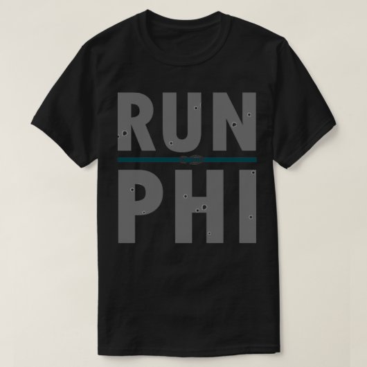 Führen Sie PHI-Run Philadelphia Marathon Design au T-Shirt (Design vorne)