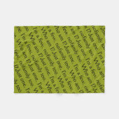 Führen Sie Phrase vom verwaisten schwarzen Fleecedecke (Vorderseite (Horizontal))