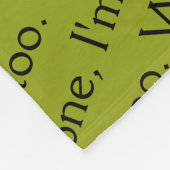 Führen Sie Phrase vom verwaisten schwarzen Fleecedecke (Ecke)