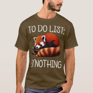Führen Sie Red Panda 3 auf T-Shirt
