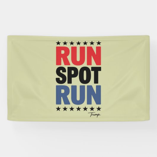 Führen Sie Trump 2024 aus Banner (Horizontal)