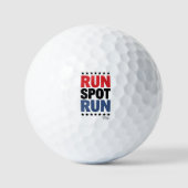 Führen Sie Trump 2024 aus Golfball (Vorderseite)