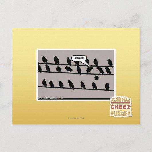 Führen Sie vor! Postkarte (Vorderseite)