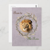 Führen Sie zum Roar Taupe Postcard Designer aus Postkarte (Vorne/Hinten)