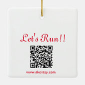 Führen wir color_Alaskan Keramik Ornament aus (Rückseite)