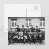 Führende amerikanische Militärbeamte des Zweiten W Postkarte (Vorne/Hinten)