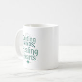 Führende Köpfe, Heilende Herzen – Schulberater Kaffeetasse (Vorderseite Links)