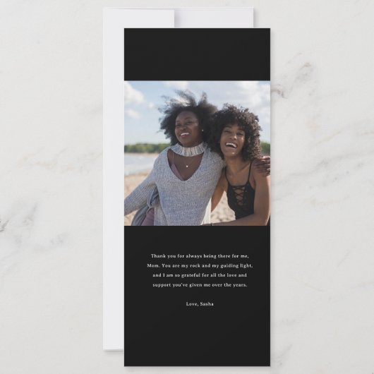 Führende Light Digital Mother Day Card Einladung (Rückseite)