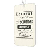 führende Motivationsträger Quote Black & White Ins Autolufterfrischer (Links)