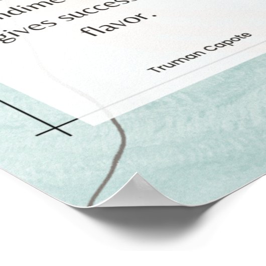 Führende Poster - Truman Capote Zitat (Ecke)