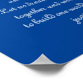 Führende uns - Weltfriedenspräsident Poster (Ecke)