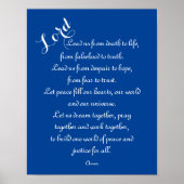 Führende uns - Weltfriedenspräsident Poster (Vorne)