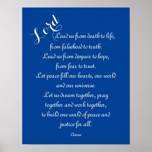 Führende uns - Weltfriedenspräsident Poster (Vorne)