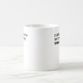Führende Vision Kaffee Pause Sarkastischer Bürohum Kaffeetasse (Mittel)