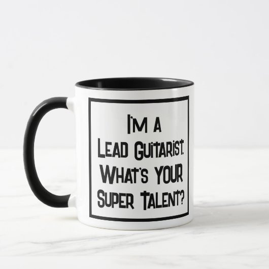Führender Gitarrist Super Talent. Zwei Tone-Kaffee Tasse (Links)