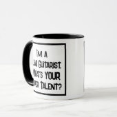 Führender Gitarrist Super Talent. Zwei Tone-Kaffee Tasse (Vorderseite Links)