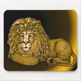Führender Löwe Mousepad