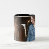 Führendes Pferd der Frau Zweifarbige Tasse (Mittel)