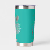 Führer des Pack Negative Space Wolf Thermobecher (Links)