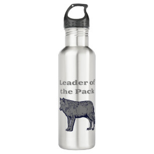 Führer des Pack Wolf Edelstahlflasche