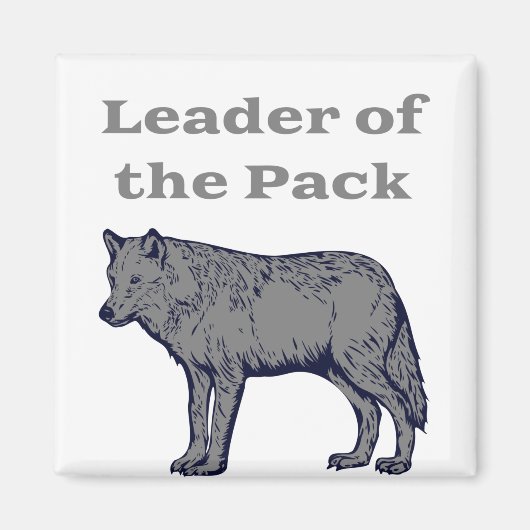 Führer des Pack Wolf Magnet (Vorne)