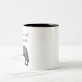 Führer des Pack Wolf Zweifarbige Tasse (Mittel)